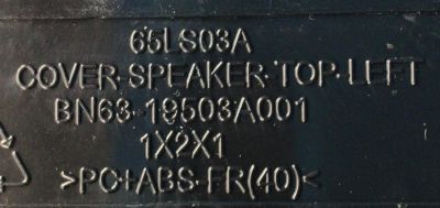 KIT DE BOCINAS (4PZS) PARA TV SAMSUNG / NUMERO DE PARTE BN96-54679B / 6Ω  10W / PC+ABS,V-1 / NH-1017D / E115797 / B112C20BJ11 / BN9654679B / 54679B / NUMERO DE PANEL CY-QB055FHV1H / MODELO QN55LS03BDFXZA - Imagen 3